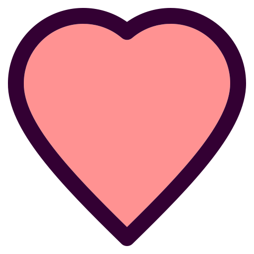 Сердце Generic Outline Color иконка