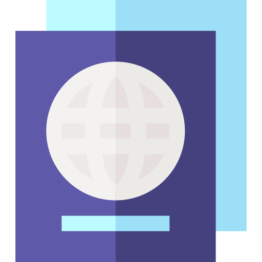 パスポート Basic Straight Flat icon