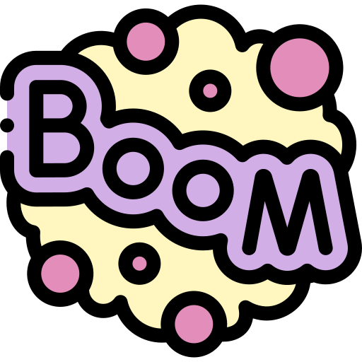 boom Detailed Rounded Lineal color icoon