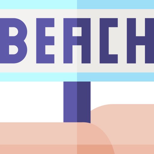 пляж Basic Straight Flat иконка