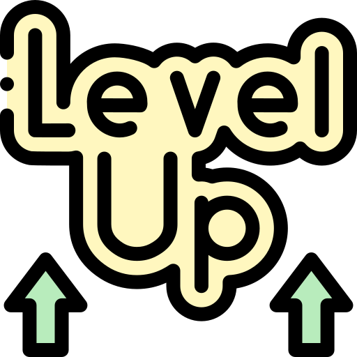 Level up Detailed Rounded Lineal color icon