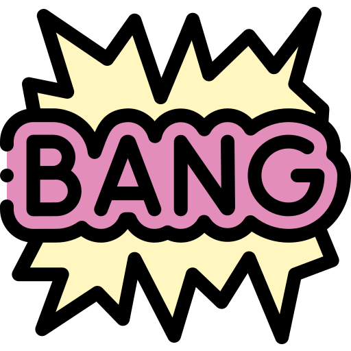 Bang Detailed Rounded Lineal color icon