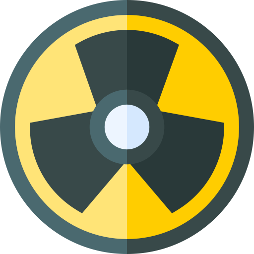 radioaktiv Basic Straight Flat icon
