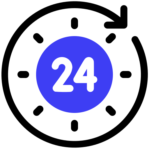 24 hours sign Generic Mixed icon