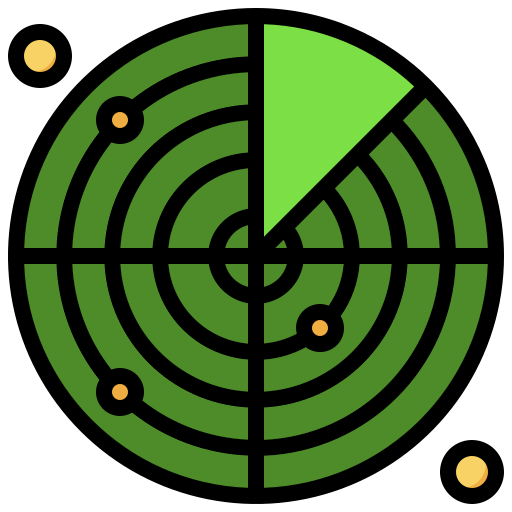radar Surang Lineal Color icona
