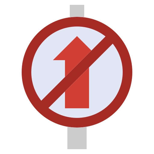 señal prohibida Surang Flat icono