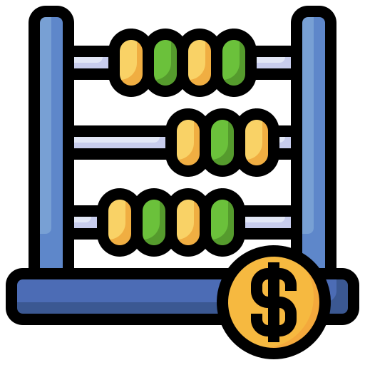 そろばん Surang Lineal Color icon