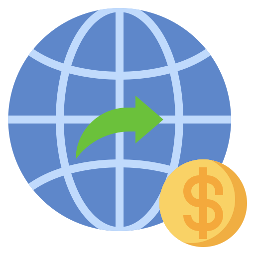 wereld financieel Surang Flat icoon