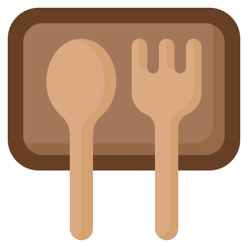 Wooden tableware Surang Flat icon