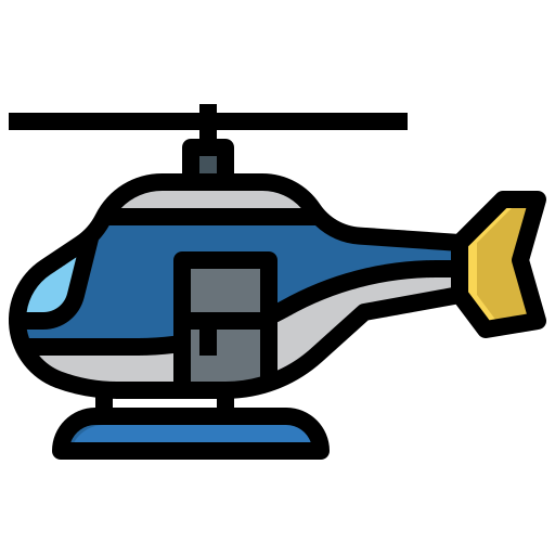 hubschrauber Surang Lineal Color icon