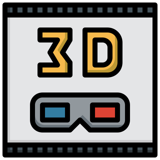 3d film Surang Lineal Color icon