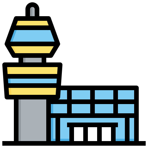 torre di controllo Surang Lineal Color icona