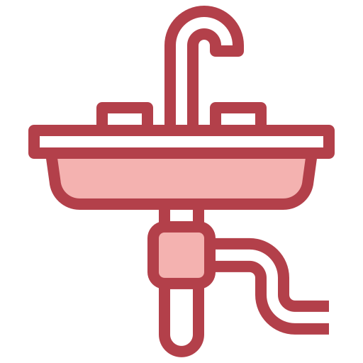 Wash basin Surang Red icon