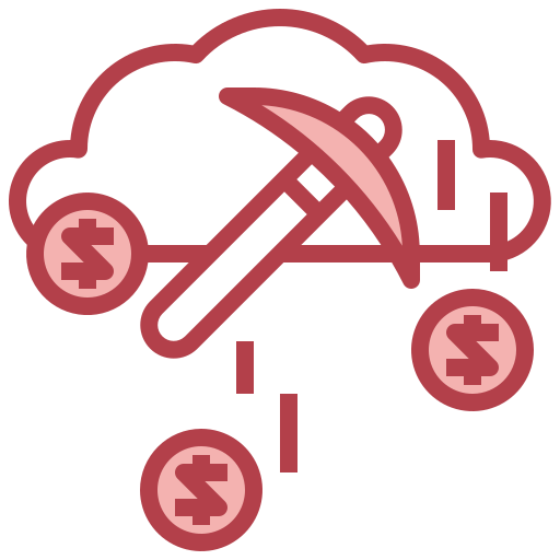cloud mining Surang Red icon