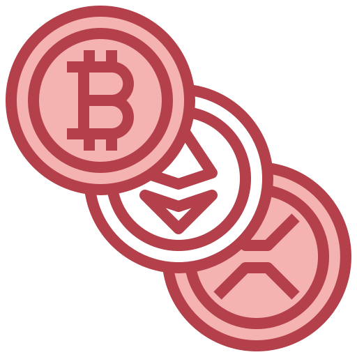 Cryptocurrency Surang Red icon