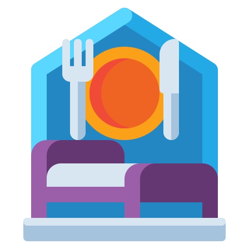 bed and breakfast Flaticons Flat icoon