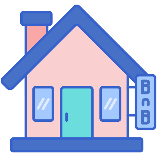 bed and breakfast Flaticons Lineal Color icona