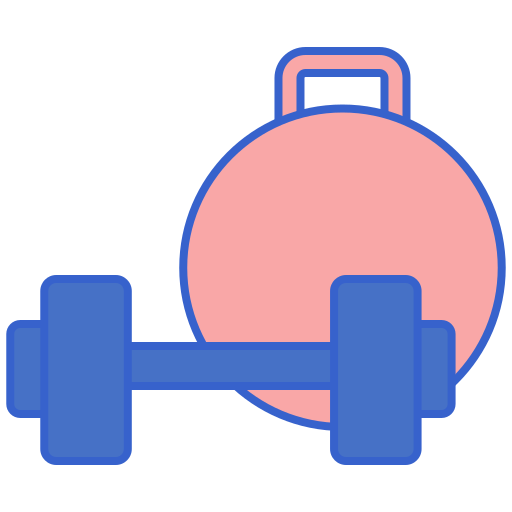 fitnessgeräte Flaticons Lineal Color icon
