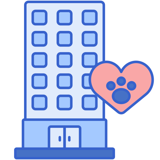 Pet friendly Flaticons Lineal Color icon