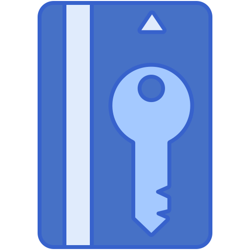 Card key Flaticons Lineal Color icon