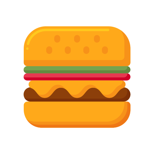 hamburguesa con queso Flaticons Flat icono