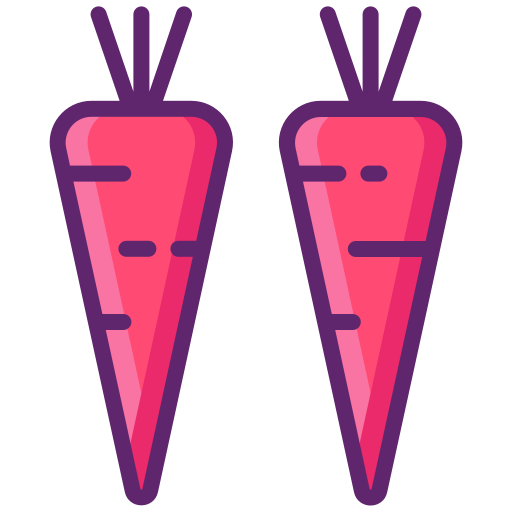 Морковь Flaticons Lineal Color иконка
