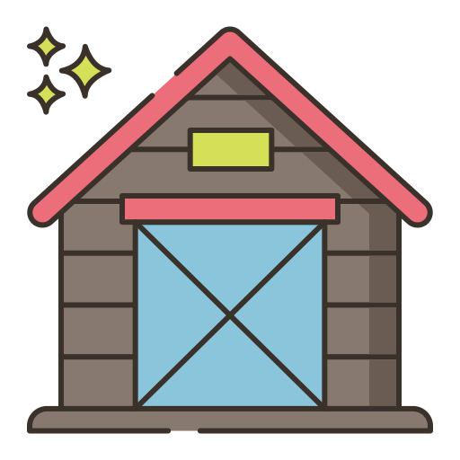 Barn Flaticons Lineal Color icon