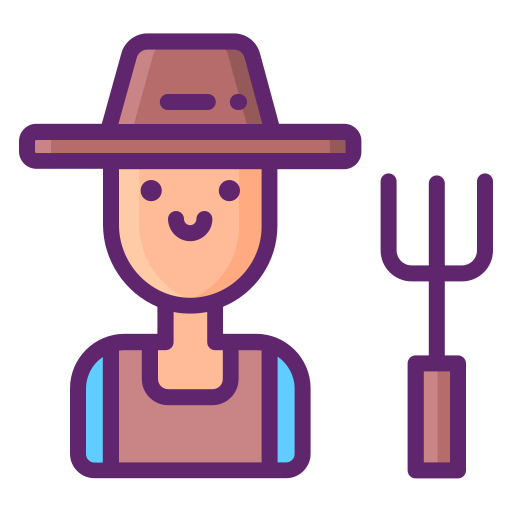 agricultor Flaticons Lineal Color Ícone