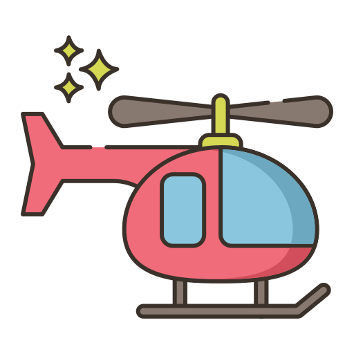 hubschrauber Flaticons Lineal Color icon