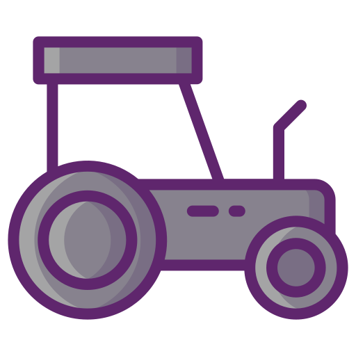 Трактор Flaticons Lineal Color иконка