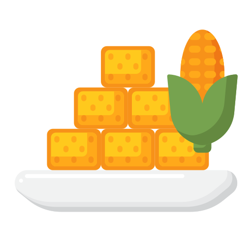 pan de maíz Flaticons Flat icono