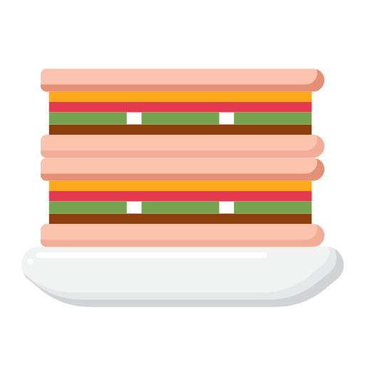 kubańska kanapka Flaticons Flat ikona