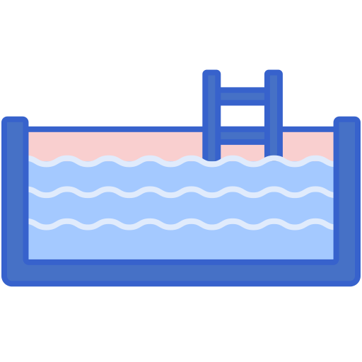 Плавательный бассейн Flaticons Lineal Color иконка