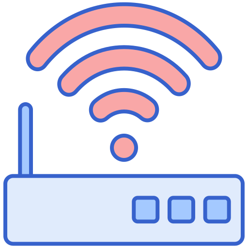 connexion wifi Flaticons Lineal Color Icône
