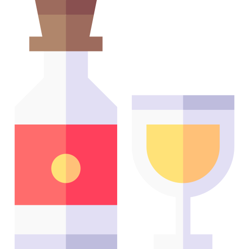 alkoholisches getränk Basic Straight Flat icon