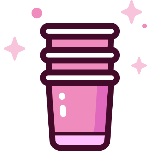 vaso de plástico Special Candy Lineal color icono