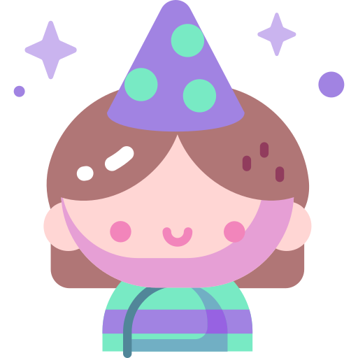 urodzinowa dziewczyna Special Candy Flat ikona
