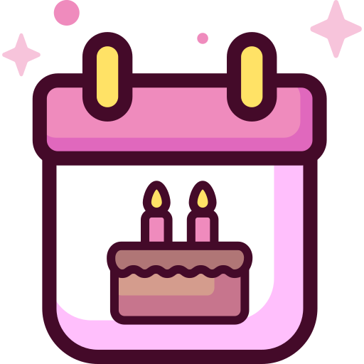 День рождения Special Candy Lineal color иконка