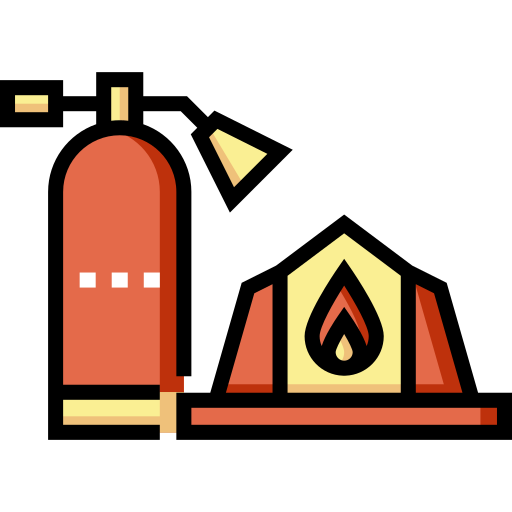Пожарный Detailed Straight Lineal color иконка
