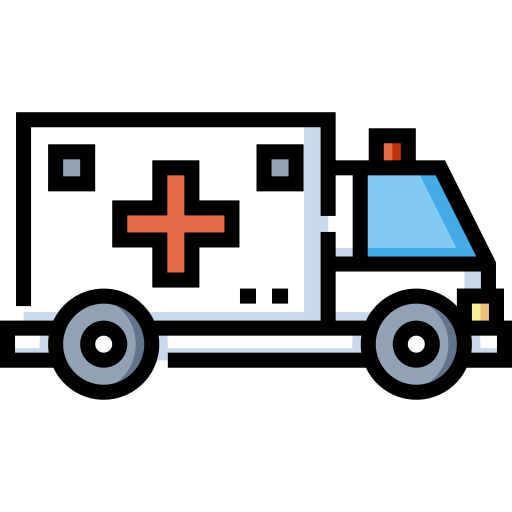 krankenwagen Detailed Straight Lineal color icon