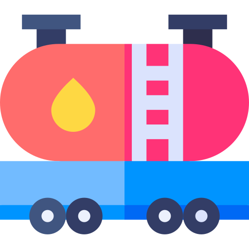 tanklastwagen Basic Straight Flat icon