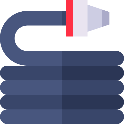 Fire hose Basic Straight Flat icon