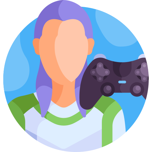 Gamer Detailed Flat Circular Flat icon