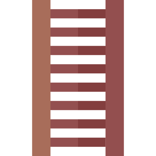 ladder Basic Straight Flat icoon