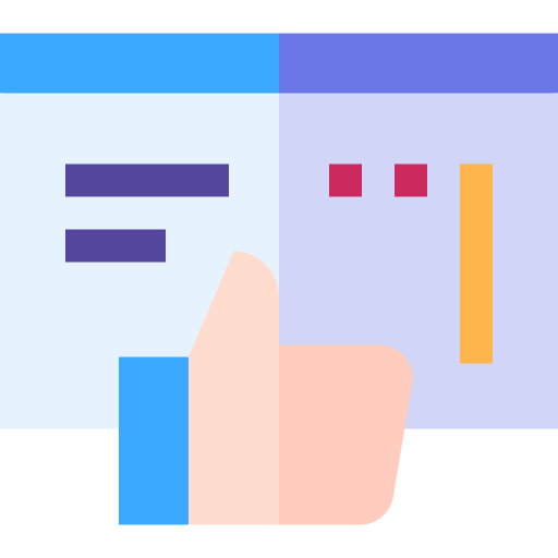 Thumbs up Basic Straight Flat icon