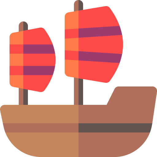 帆船 Basic Rounded Flat icon