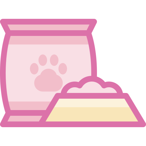 psie jedzenie Detailed color Lineal color ikona
