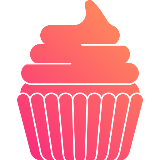 torta de la taza Generic Flat Gradient icono