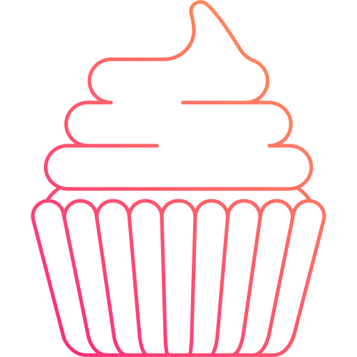 cup-cake Generic Gradient icoon