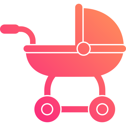 wózek dla dziecka Generic Flat Gradient ikona